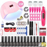 Poly nail Gel Kit With 54W UV Lamp - AIOne Shop